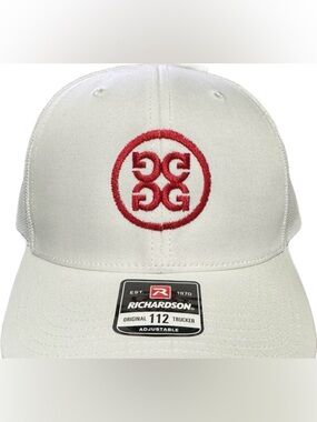 G Golf Richardson 112 Trucker Mesh Snapback Cap Hat White